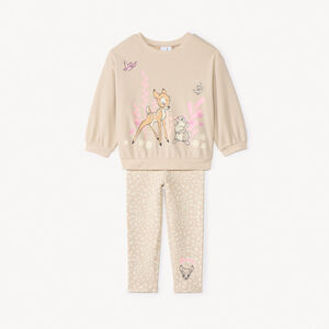 Conjunto de chándal de 2 piezas Bambi Disney para niña bebé 