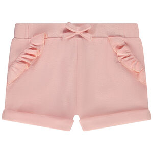 Short de felpa con bolsillos con volantes para bebé niña  Main Short de felpa con bolsillos con volantes para bebé niña