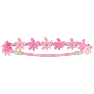 Diadema fina con flores de ganchillo para bebé niña 