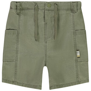 Bermudas de sarga lisa para bebé niño 