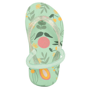 Chanclas con tira brillante y estampado de frutas para niña  Main Chanclas con tira brillante y estampado de frutas para niña
