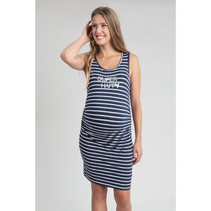 Vestido premamá sin mangas fluido 