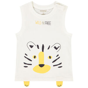 Débardeur en coton print animal pour bébé garçon 