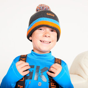 Bonnet de ski doublé micropolaire pour garçon  Main Bonnet de ski doublé micropolaire pour garçon