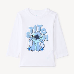 Camiseta de manga larga para bebé niño Stitch Disney 