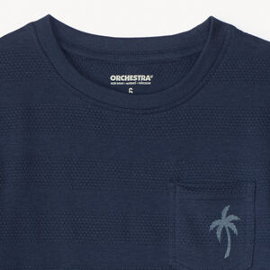 Camiseta de malla con estampado de palmera para niño 
