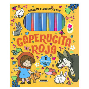 Libro para colorear Caperucita Roja +5 años 