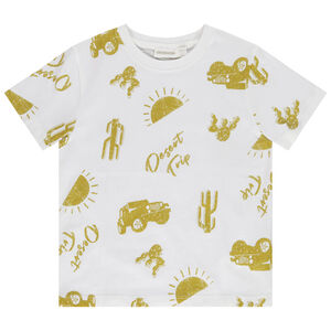 Camiseta manga corta estampado fantasía para niño 