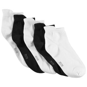 Pack 5 pares calcetines cortos blancos y negros Main Pack 5 pares calcetines cortos blancos y negros