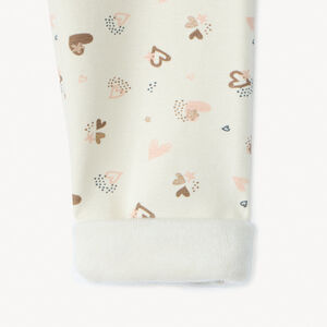 Calzoncillo estampado con forro de sherpa para bebé niña 