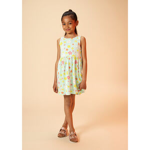 Robe de tirantes estampado mariposas para niña 