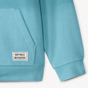 Sudadera con capucha de felpa lisa para niño 