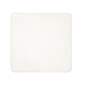 Manta bicolor 80 x 80 cm estampado ovejas La Vie à la Ferme beige 