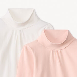 Lote de 2 camisetas de cuello alto para niña  Main Lote de 2 camisetas de cuello alto para niña