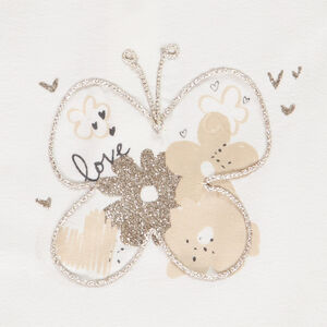 Conjunto de ceremonia con túnica y pantalón impreso para bebé niña 