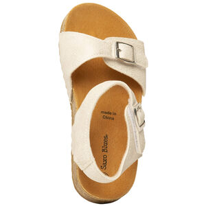 Sandalias plateadas para niña 