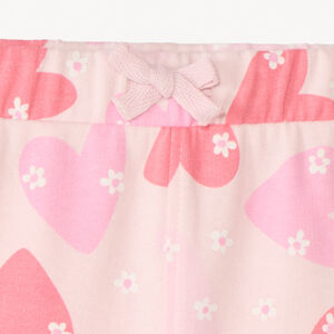 Pantalón corto de felpa con estampado para niña bebé 