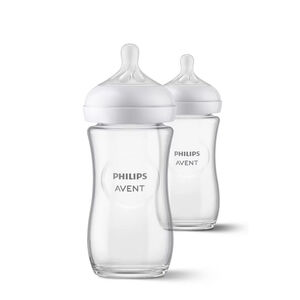 Biberones de cristal Natural Response 3.0 240 ml Pack de 2 uds 