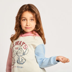 Vestido con capucha de felpa Stitch Disney para niña 