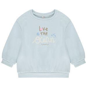 Sudadera oversize estampada para bebé niña  Main Sudadera oversize estampada para bebé niña