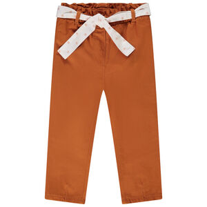Pantalón de lyocell con nudo decorativo para bebé niña 