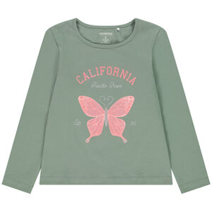 Camiseta de manga larga con estampado fantasía para niña 