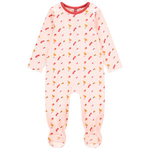 Pelele de jersey con estampado de peras 