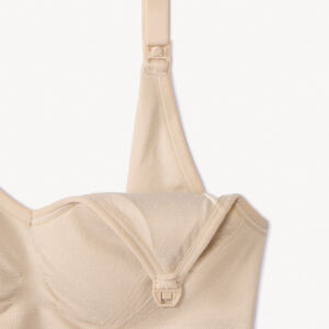 Brassière de lactancia sin costuras y ajustable unicolor 