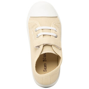 Bambas bajas de tela con cordones elásticos y velcro para bebé  Main Bambas bajas de tela con cordones elásticos y velcro para bebé