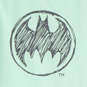 Conjunto de pijama corto de 2 piezas con tirantes + short estampado de Batman Warner para niño. 