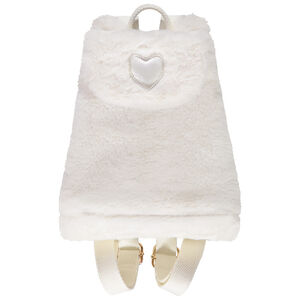 Mochila de pelaje sintético para bebé niña 