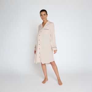 Chemise de nuit de grossesse à manches longues  Main Chemise de nuit de grossesse à manches longues