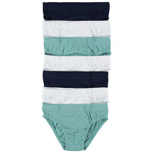 Pack de 7 slips de algodón liso Main Pack de 7 slips de algodón liso