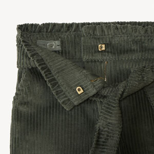 Short de terciopelo acanalado con cinturón para niña 