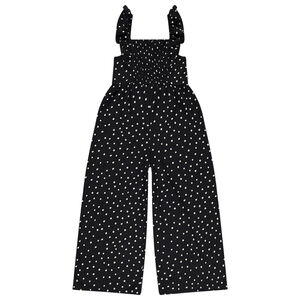 Mono largo efecto arrugado con estampado de lunares para niña  Main Mono largo efecto arrugado con estampado de lunares para niña