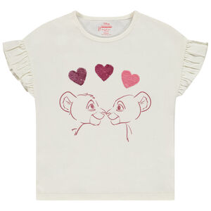Camiseta de manga corta con el Rey León Disney y lentejuelas mágicas para niña  Main Camiseta de manga corta con el Rey León Disney y lentejuelas mágicas para niña