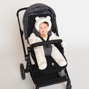 Pelele piloto con bordado de erizo para bebé niño con acabados según la edad 