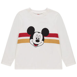 T-shirt manches longues en coton print Mickey Disney Main T-shirt manches longues en coton print Mickey Disney