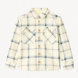 Surchemise à carreaux avec poches pour garçon  