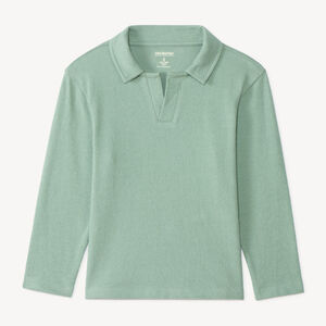 Polo de manga larga liso para niño 