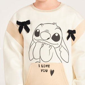 Ropa de sudadera con estampado de Stitch de Disney para niña 