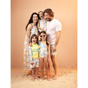 Bañador estampado exótico para hombre 