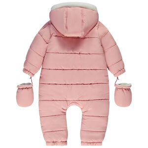 Combi-pilote unie acolchada para bebé niña con diferentes acabados según la edad 