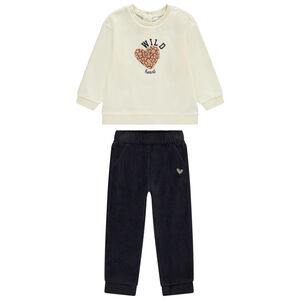 Conjunto de sudadera fantasía + pantalón de terciopelo para niña  Main Conjunto de sudadera fantasía + pantalón de terciopelo para niña