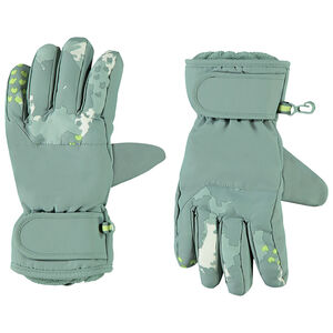 Guantes de esquí forrados con detalle de similcuero para niño 