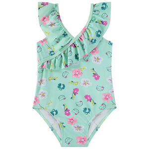 Maillot de bain 1 pièce imprimé fantaisie pour bébé fille 