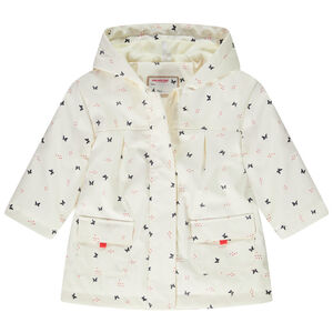 Parka goma estampado mariposas para bebé niña 