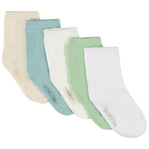 Pack de 5 pares de calcetines cortos para bebé niño 