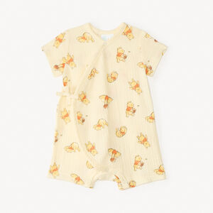 Combinación corta de gasa de algodón Winnie the Pooh de Disney para bebé niño 