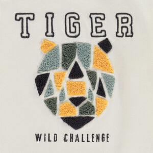 Camiseta de manga larga con estampado de bucles para niño 